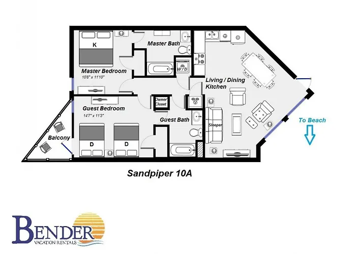 Holiday home Sandpiper 10a *